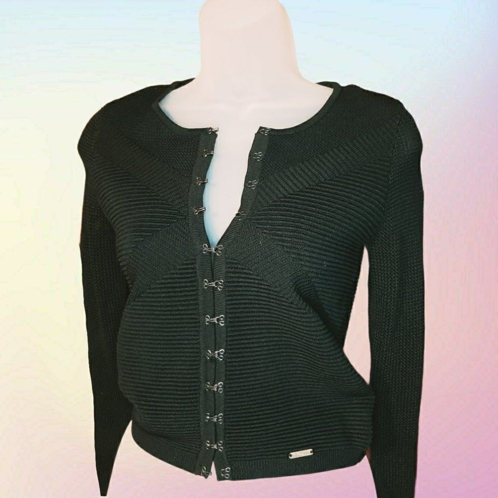 GUESS Clasp Cardigan sz XS - Picture 2 of 3
